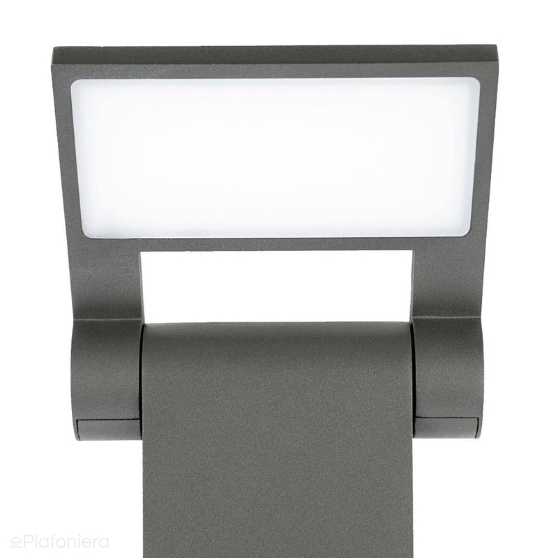 Nowoczesna grafitowa lampa ogrodowa LED 9,5W - słupek zewnętrzny 60/100cm, SU-MA (Neo)