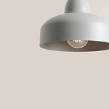 Nowoczesna lampa do jadalni nad stół, szara metalowa, Como Grey (Aldex)