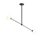 Nowoczesna lampa regulowana, wisząca, mleczne kule 2x14cm (E14) Aldex (Ohio) 1081PL-H1