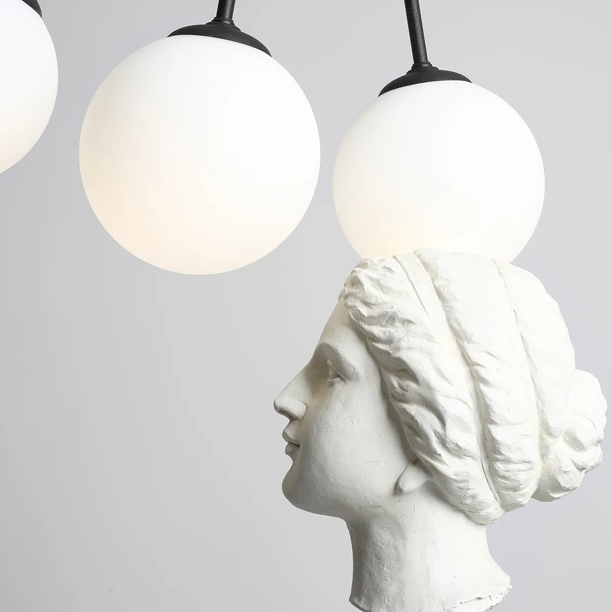 Nowoczesna lampa regulowana, wisząca, mleczne kule 6x14cm (E14) Aldex (Ohio) 1081PL-K1