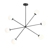 Nowoczesna lampa regulowana, wisząca, mleczne kule 6x14cm (E14) Aldex (Ohio) 1081PL-K1