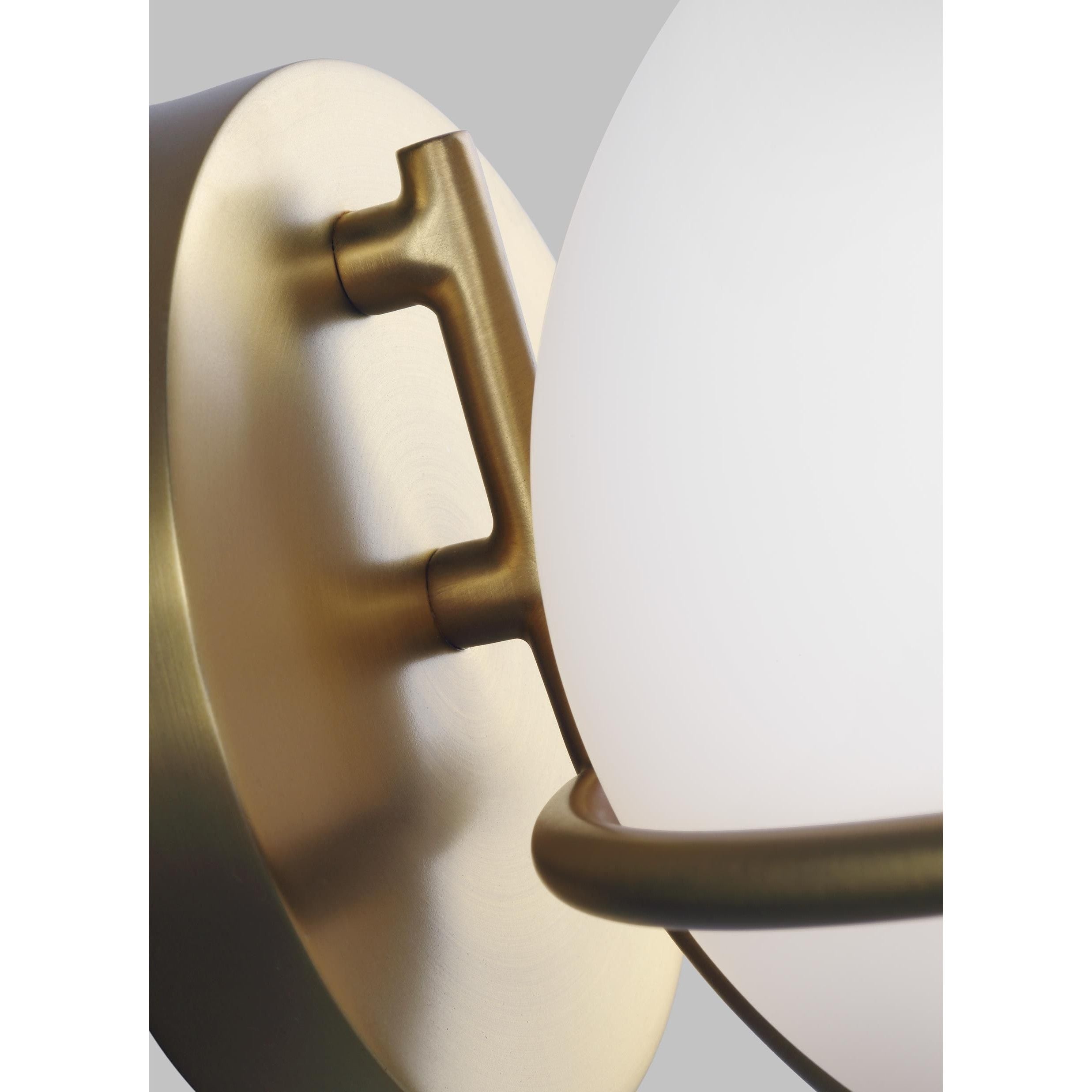 Nowoczesna lampa ścienna Apollo (oksydowany mosiądz) - Feiss (G9 1x4W)