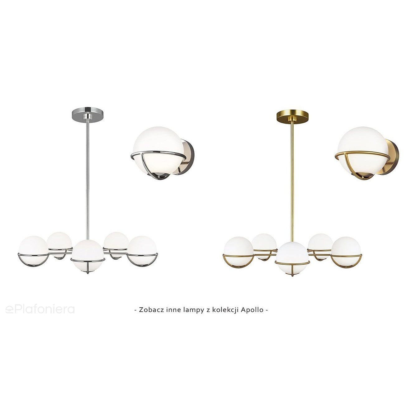 Nowoczesna lampa ścienna - szklana kula (polerowany nikiel) kinkiet do salonu sypialni kuchni (G9 1x4W) Feiss (Apollo)