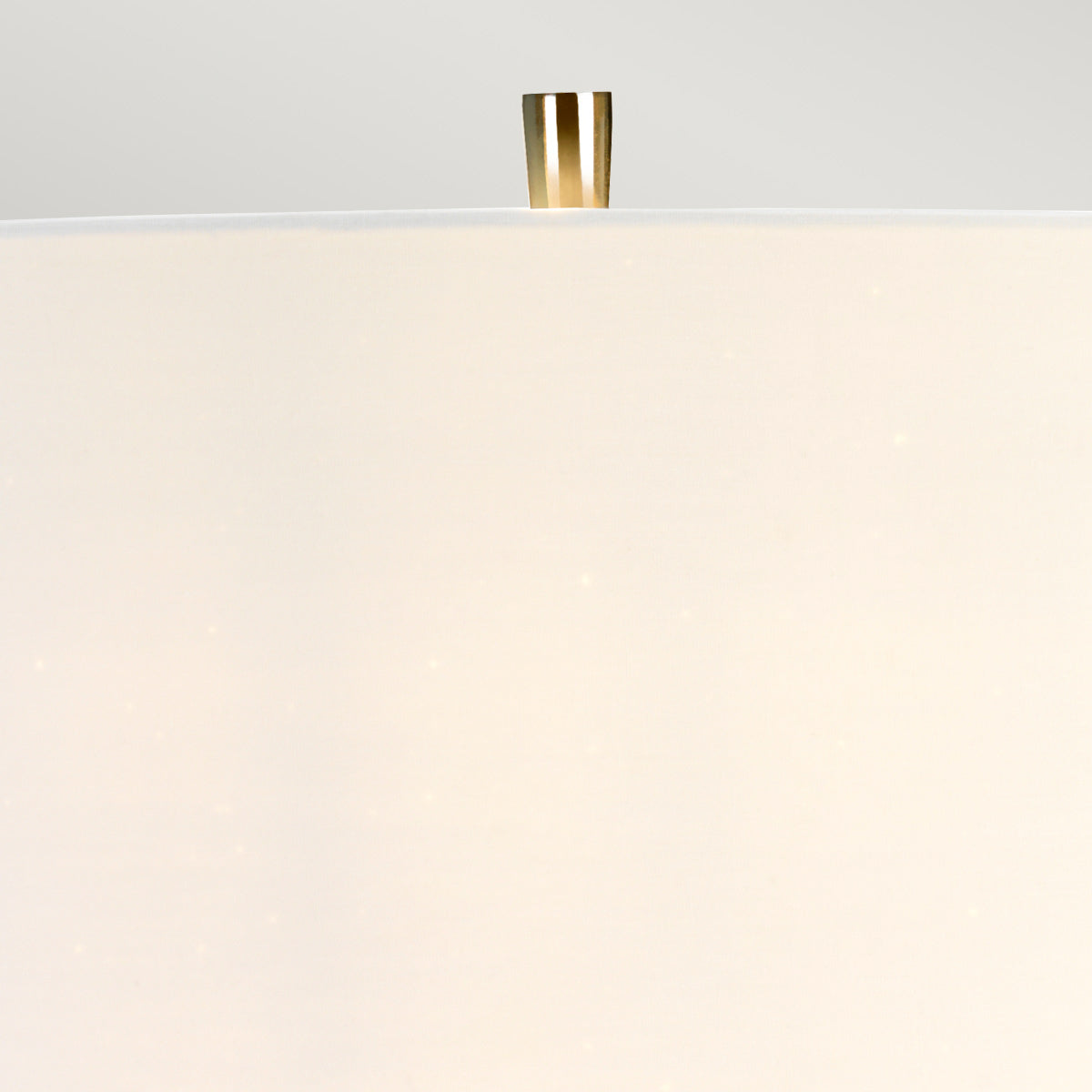 Nowoczesna lampa stołowa Vicenza z bawełnianym abażurem - Elstead, 65cm, (nikiel - biała) do salonu / sypialni / gabinetu (1xE27)