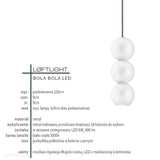 Nowoczesna lampa wisząca, 3 kule (kolory Pantone) Bola Bola LED Loftlight