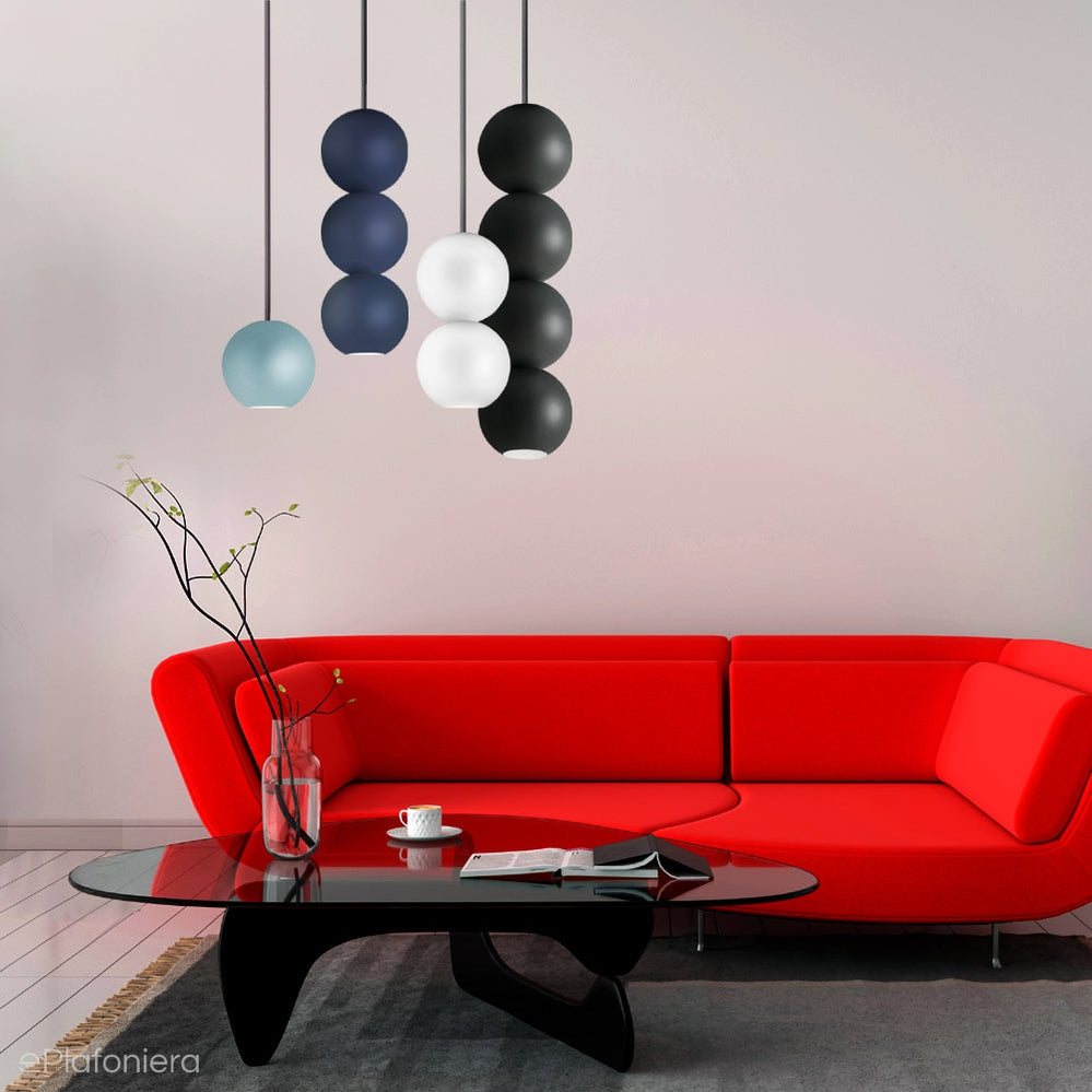 Nowoczesna lampa wisząca, 4 kule (kolory Pantone) Bola Bola LED Loftlight