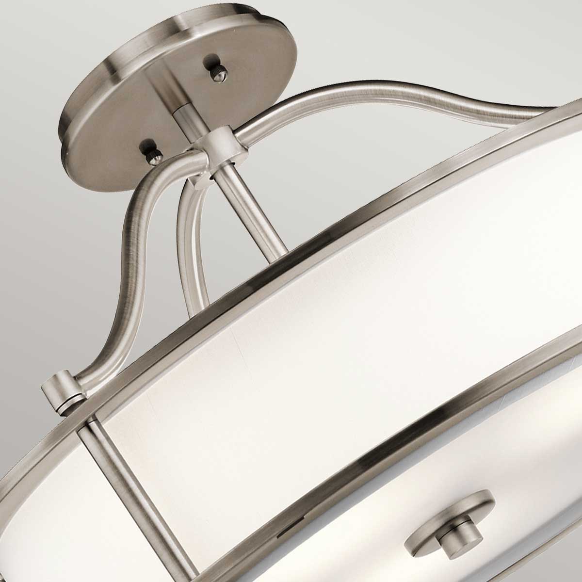 Nowoczesna lampa wisząca 46cm (pewter - szkło) do kuchni jadalni salonu (3xE27) Kichler (Emory)