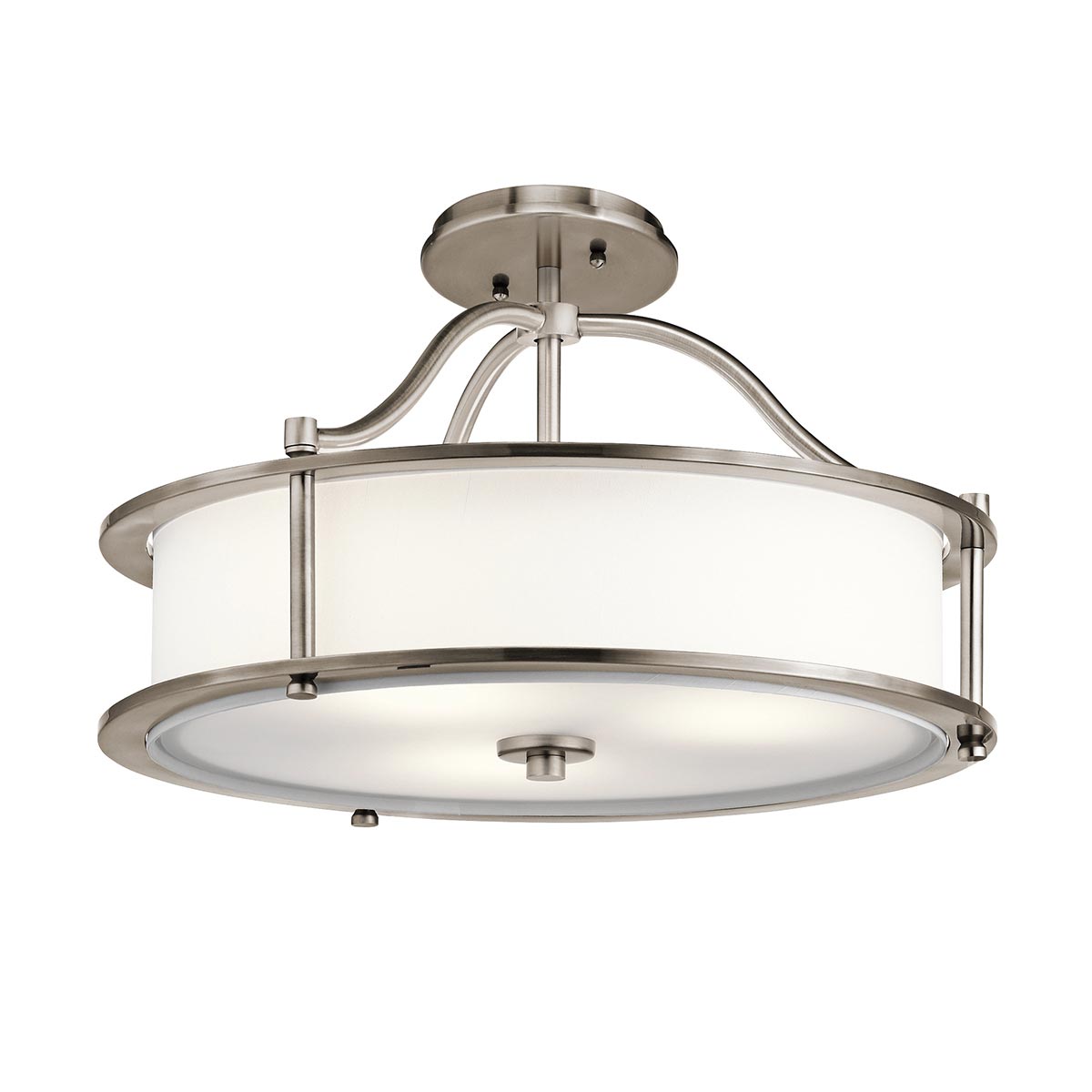 Nowoczesna lampa wisząca 46cm (pewter - szkło) do kuchni jadalni salonu (3xE27) Kichler (Emory)