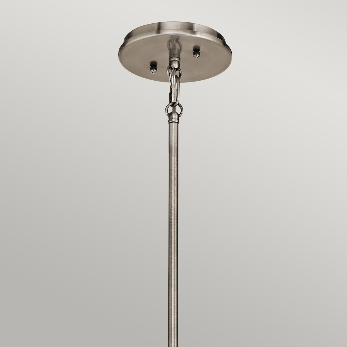 Nowoczesna lampa wisząca 46cm (pewter - szkło) do kuchni jadalni salonu (3xE27) Kichler (Emory)