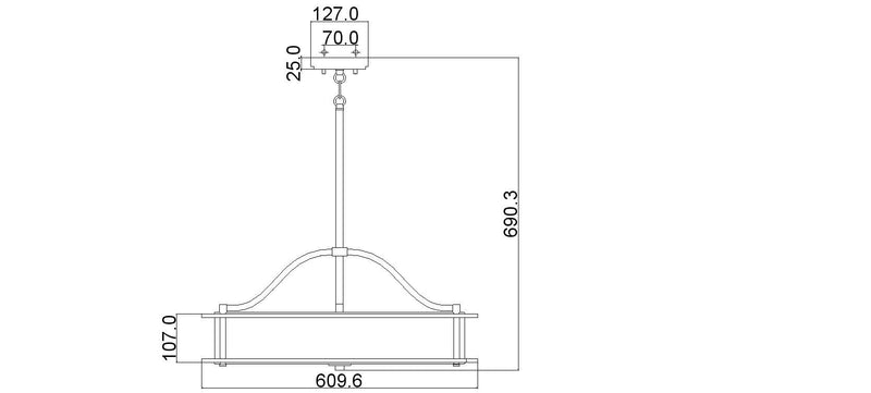 Nowoczesna lampa wisząca 61cm (stary brąz - szkło) do kuchni jadalni salonu (4xE27) Kichler (Emory)