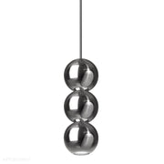 Nowoczesna lampa wisząca chrom/mosiądz x3, do salonu sypialni Bola Bola LED Loftlight