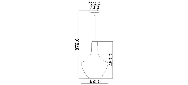 Nowoczesna lampa wisząca Everly, szklana 35cm (stary brąz) do kuchni salonu restauracji - Kichler