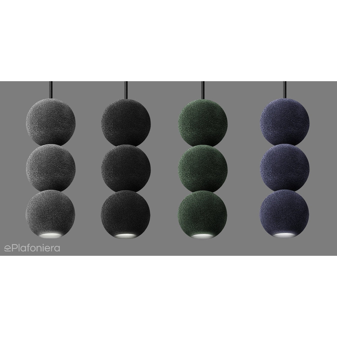 Nowoczesna lampa wisząca (Velvet 3), do salonu sypialni Bola Bola LED Loftlight