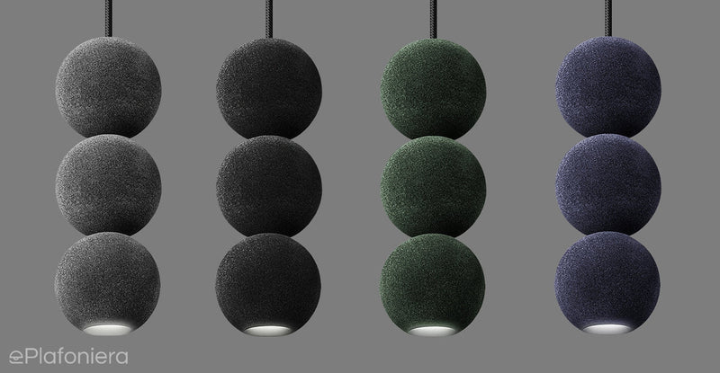 Nowoczesna lampa wisząca (Velvet 3), do salonu sypialni Bola Bola LED Loftlight