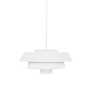 Nowoczesna metalowa lampa nad stół do salonu sypialni (biała) 1xE27, Feiss (Brisbin)
