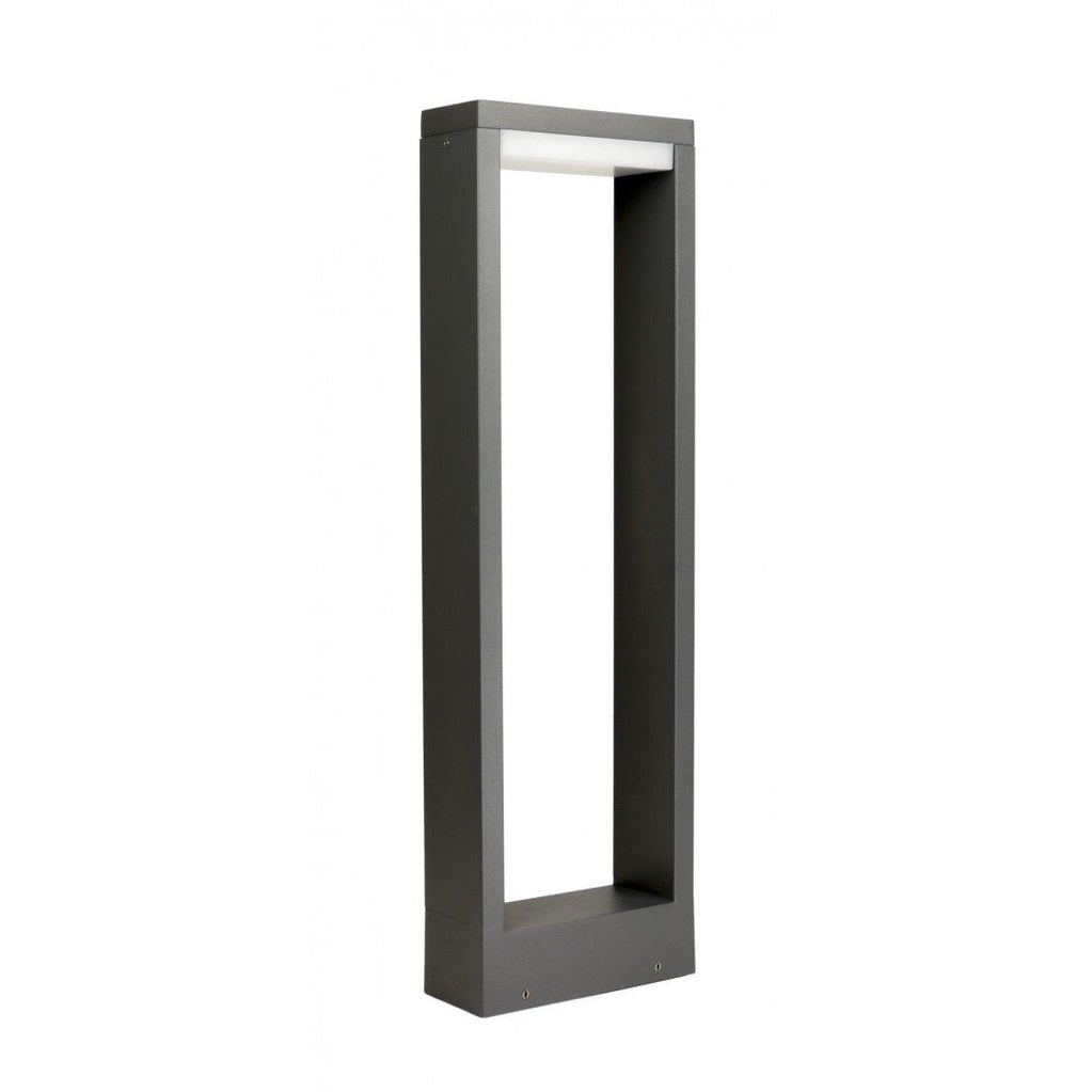 Nowoczesny słupek Form 50/80cm ramka LED ciemny popiel