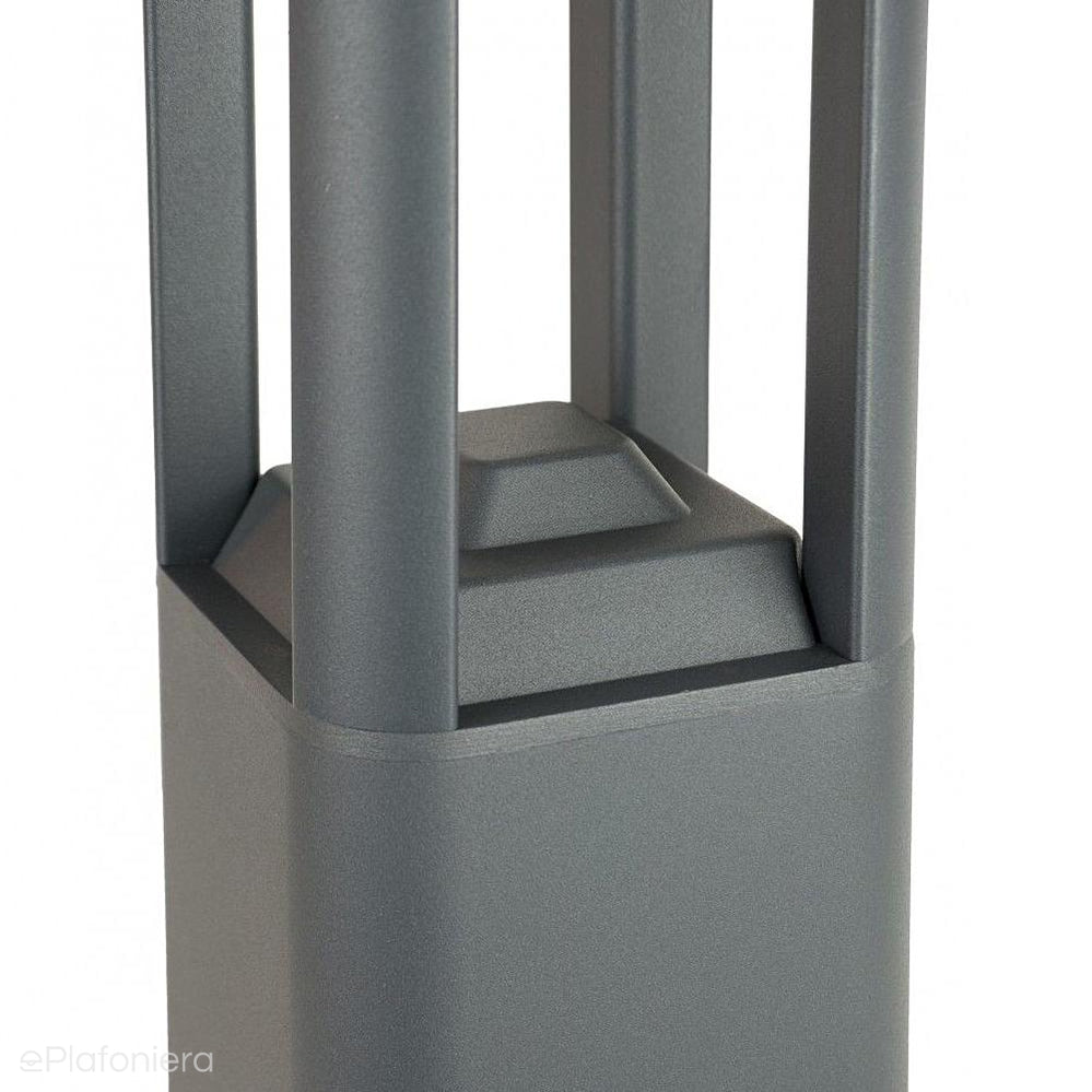 Nowoczesny słupek ogrodowy Fan kwadrat z IP54  - lampa zewnętrzna stojąca, SU-MA (50/80cm)