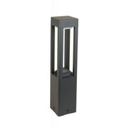 Nowoczesny słupek ogrodowy Fan kwadrat z IP54  - lampa zewnętrzna stojąca, SU-MA (50/80cm)