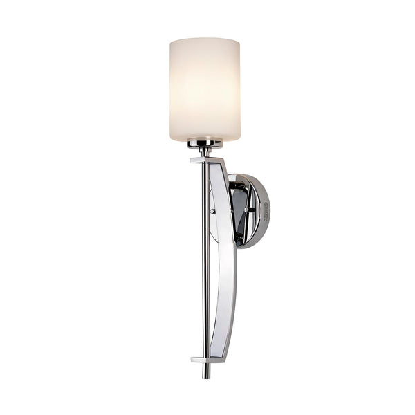 Łazienkowa lampa ścienna Taylor z polerowanym chromem - kinkiet - Quoizel, 15x49cm / G9 1x4W