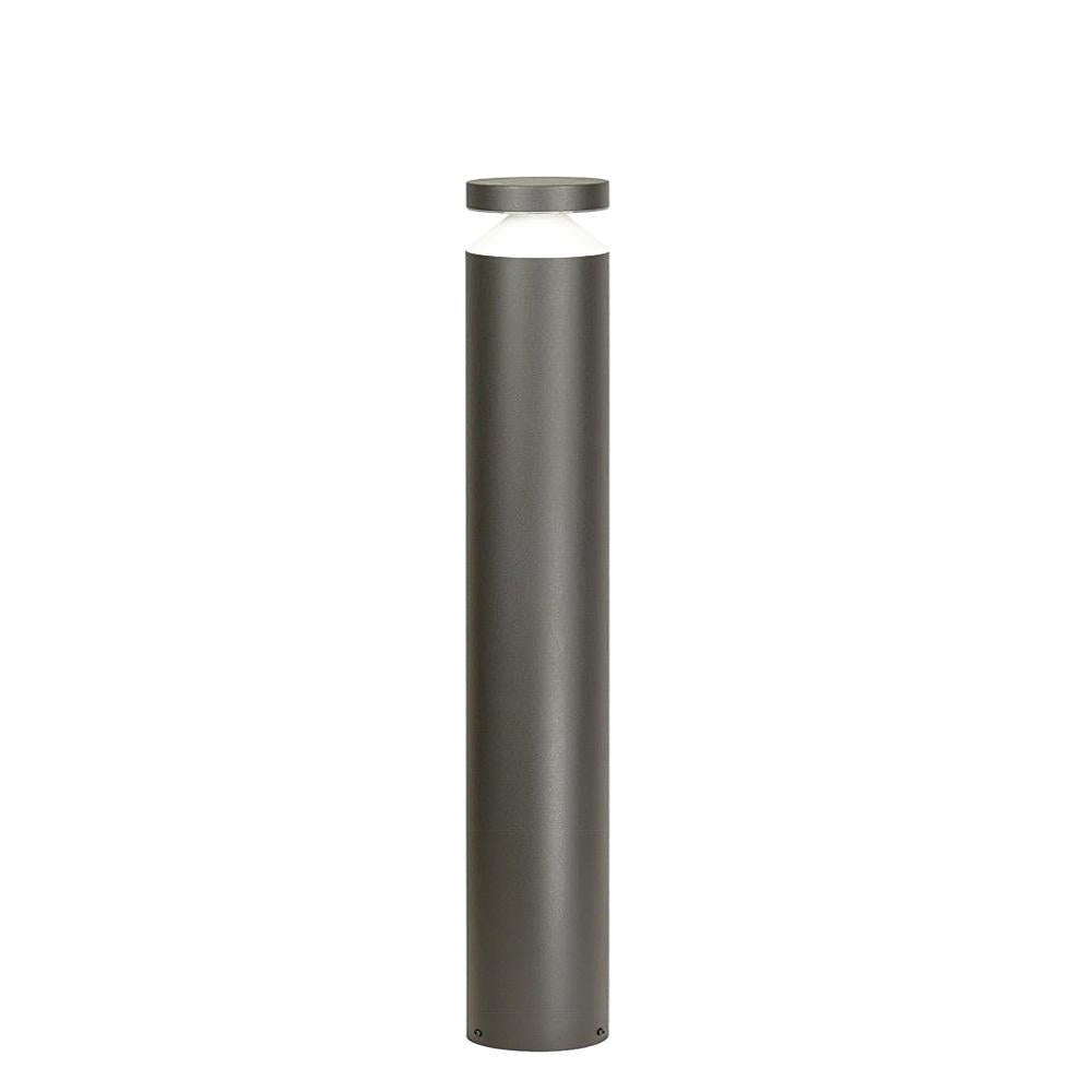 Okrągły nowoczesny słupek 50/75cm - lampa ogrodowa zewnętrzna stojąca grafit (LED 6W, 440lm) SU-MA (Delta)