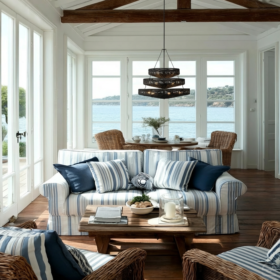 Ophelia – trzypoziomowy żyrandol pleciony, czarny