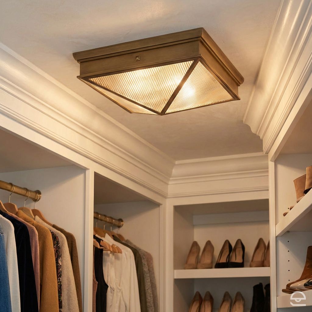 Plafon Cairo - 2 źródła światła - Vintage mosiądz, Alora