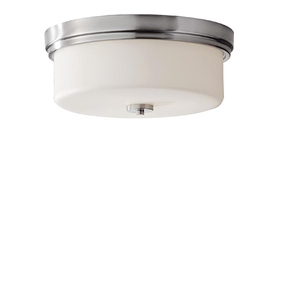 Plafon mleczne szkło - lampa sufitowa 38cm do sypialni salonu kuchni (E27) Feiss (Kincaid)