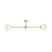 Plafon White Pearl 2 Brass L, lampa sufitowa z mosiądzem - Aldex (1113PL_H40) 89cm
