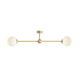 Plafon White Pearl 2 Brass L, lampa sufitowa z mosiądzem - Aldex (1113PL_H40) 89cm