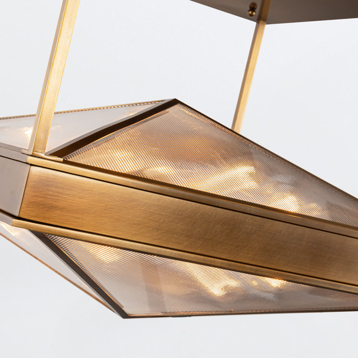 Półplafon Cairo - 4 źródła światła - Vintage mosiądz, Alora - ePlafoniera.pl