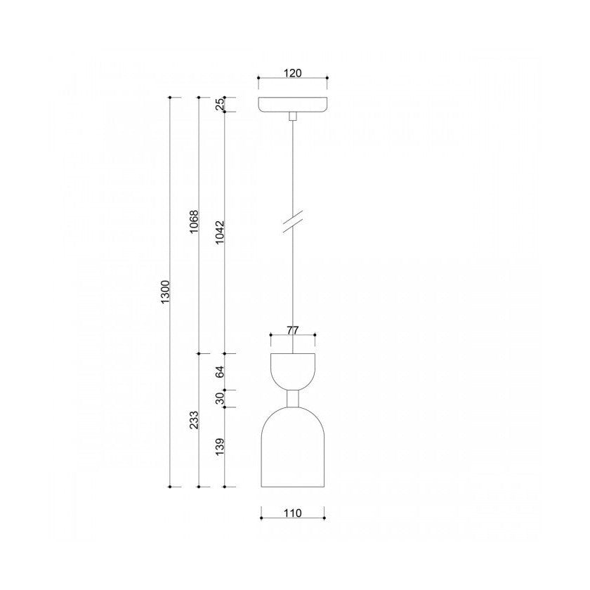 Premium - czarna lampa wisząca do salonu, kuchni i łazienki - Supuru, Ummo