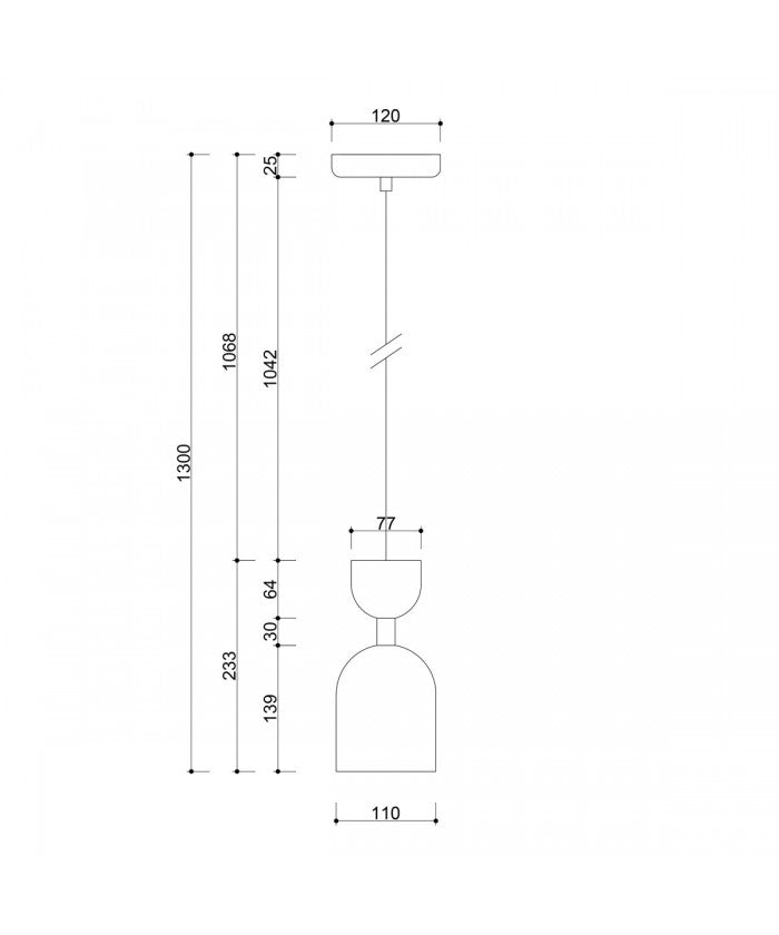 Premium - czarna lampa wisząca do salonu, kuchni i łazienki - Supuru, Ummo