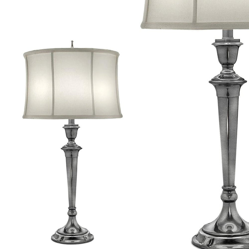 Premium - lampa stojąca Syracuse w stylu nowojorskim - Stiffel (antyczny nikiel)