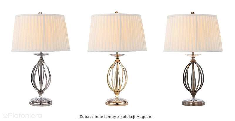 Premium lampa stołowa Aegean (stary mosiądz) - Elstead, 57cm (1xE27)