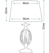 Premium lampa stołowa Aegean (stary mosiądz) - Elstead, 57cm (1xE27)