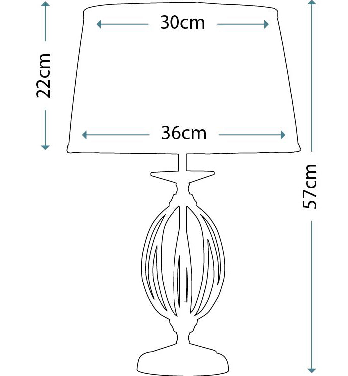 Premium lampa stołowa Aegean (stary mosiądz) - Elstead, 57cm (1xE27)