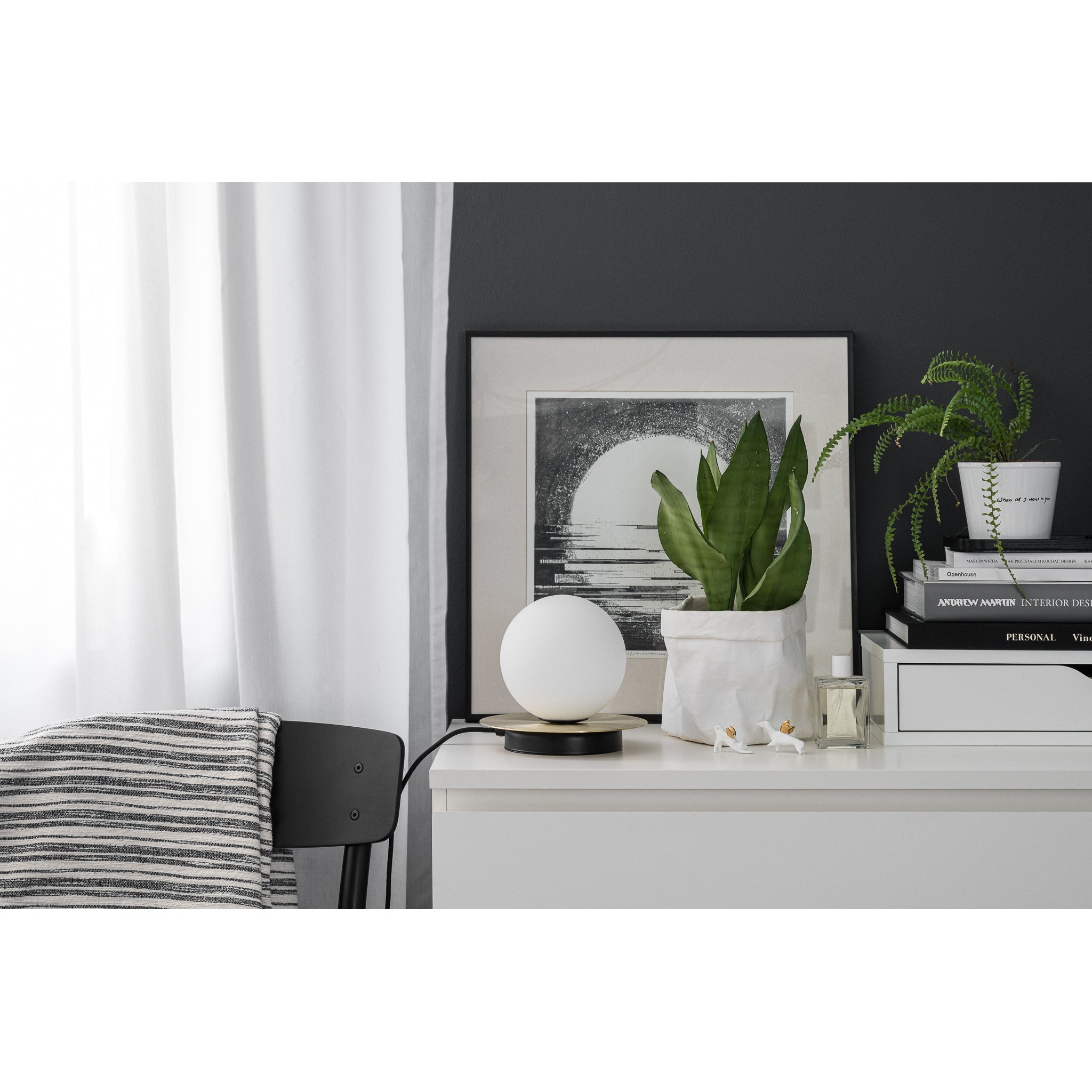 Premium - mosiężna lampa stołowa z włącznikiem - Borra ST, Ummo