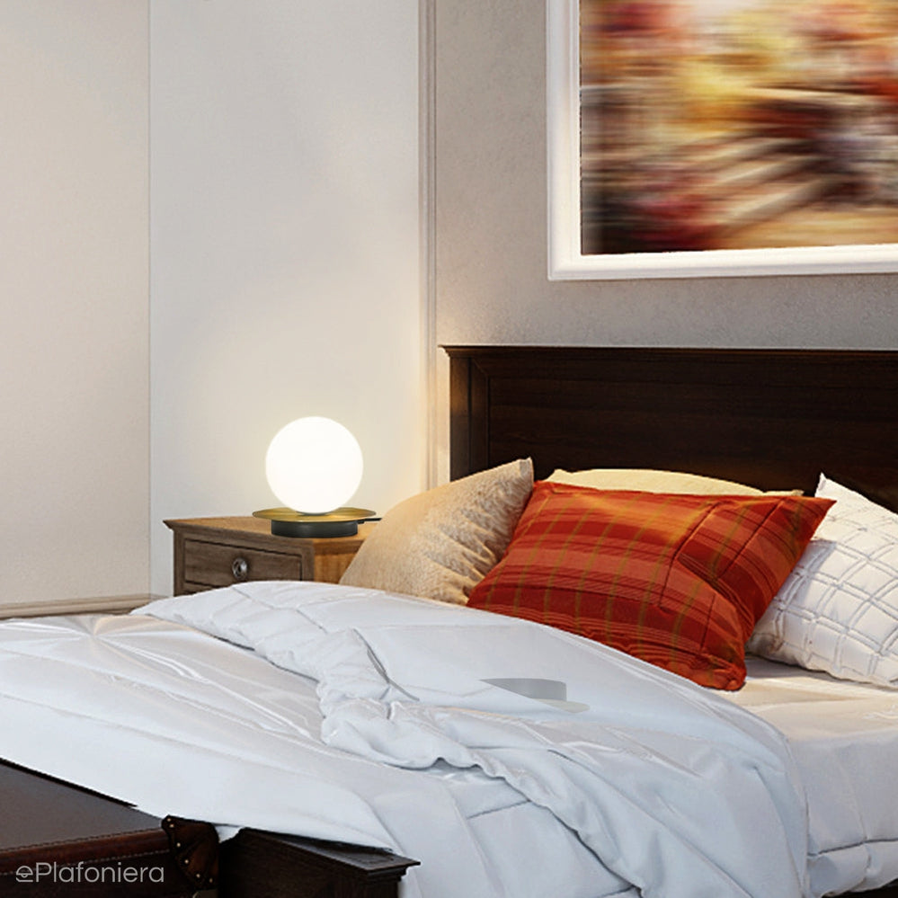 Premium - mosiężna lampa stołowa z włącznikiem - Borra ST, Ummo