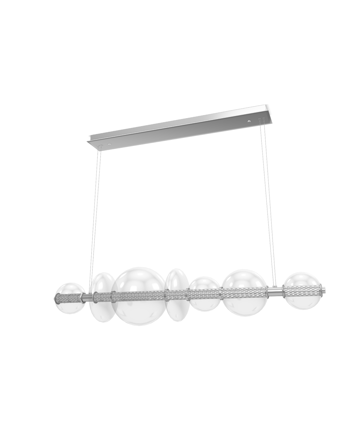 Lampa wyspowa Atomo - 7 źródeł światła - Polerowany chrom, Eurofase