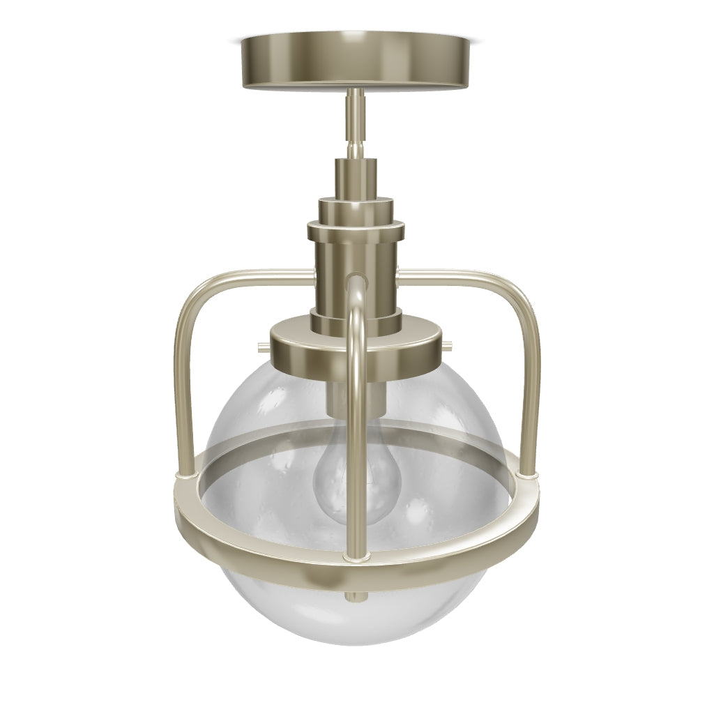 Lampa wisząca/ Plafon Triocent - 1 źródło światła - Polerowany nikiel