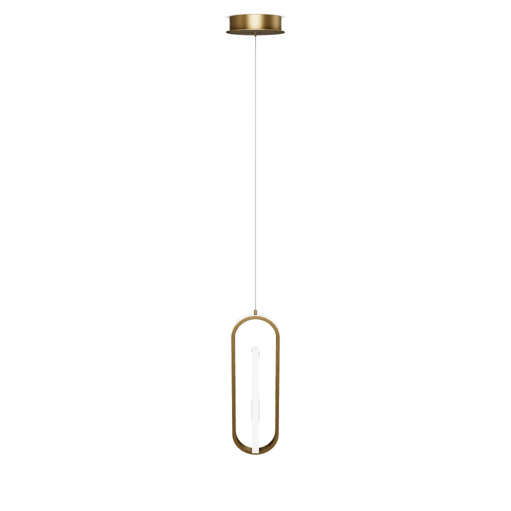 Lampa wisząca Demark - Szczotkowane złoto, Eurofase