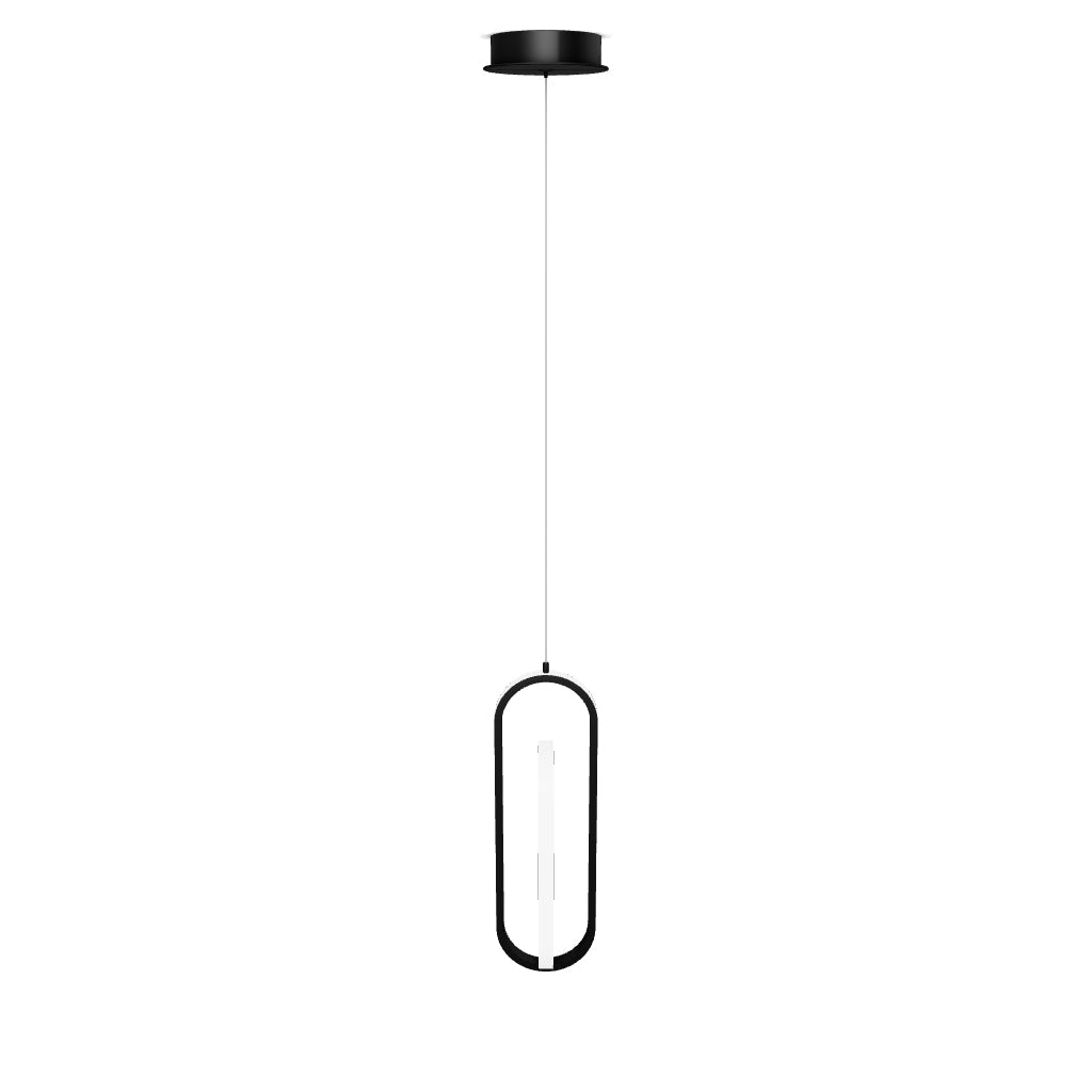 Lampa wisząca Demark - Matowa czerń, Eurofase