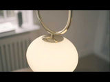 Shapes 27 | Lampa wisząca mosiężna kula art deco | Design For The People