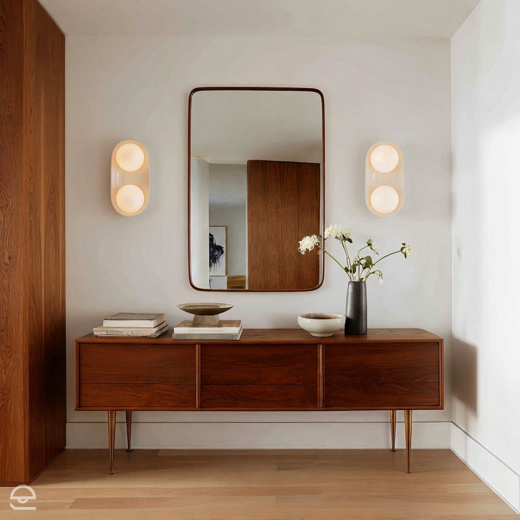 oświetlenie lustra w stypu PRL (Mid-Century Modern)