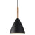 Czarne lampy wiszące drewniane