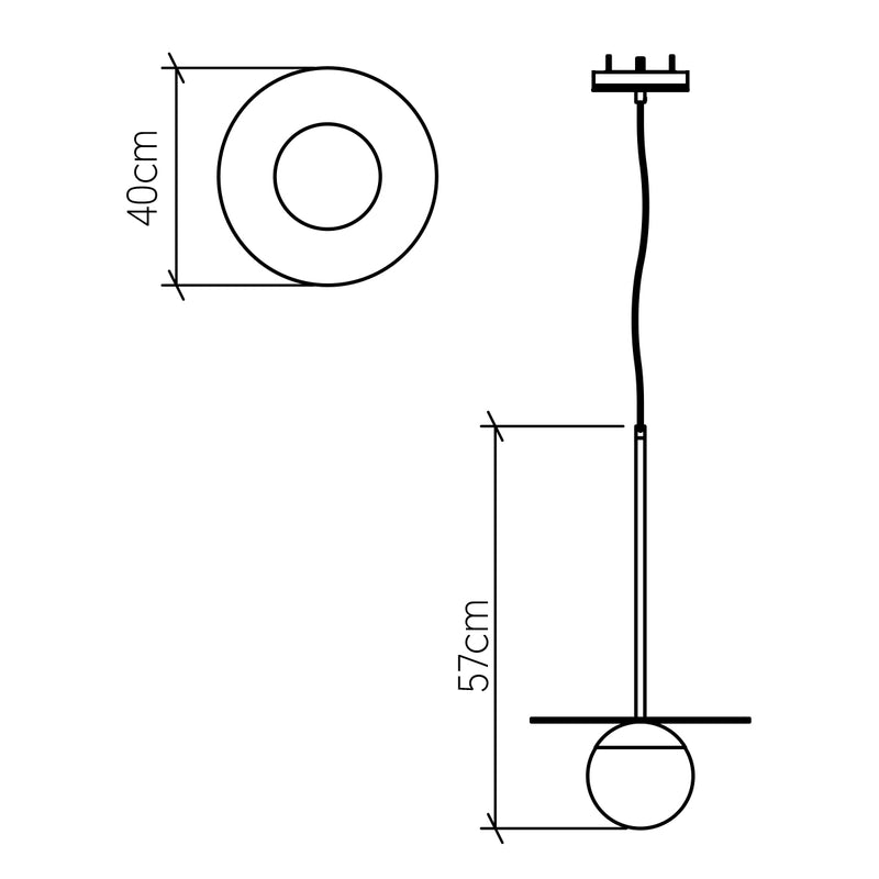 Lampa wisząca Orbit, Accord Lighting - ePlafoniera.pl