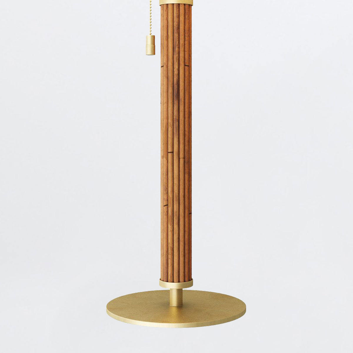 Annette – lampa stołowa z naturalnego bambusa i mosiądzu
