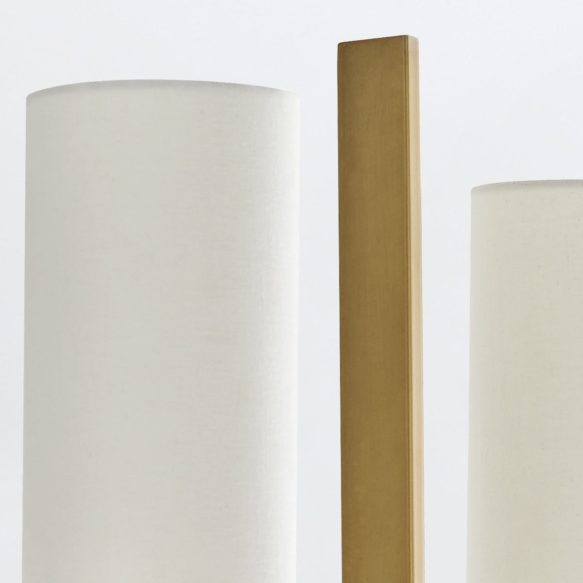 Blade – podwójny kinkiet z lnu, antyczny mosiądz