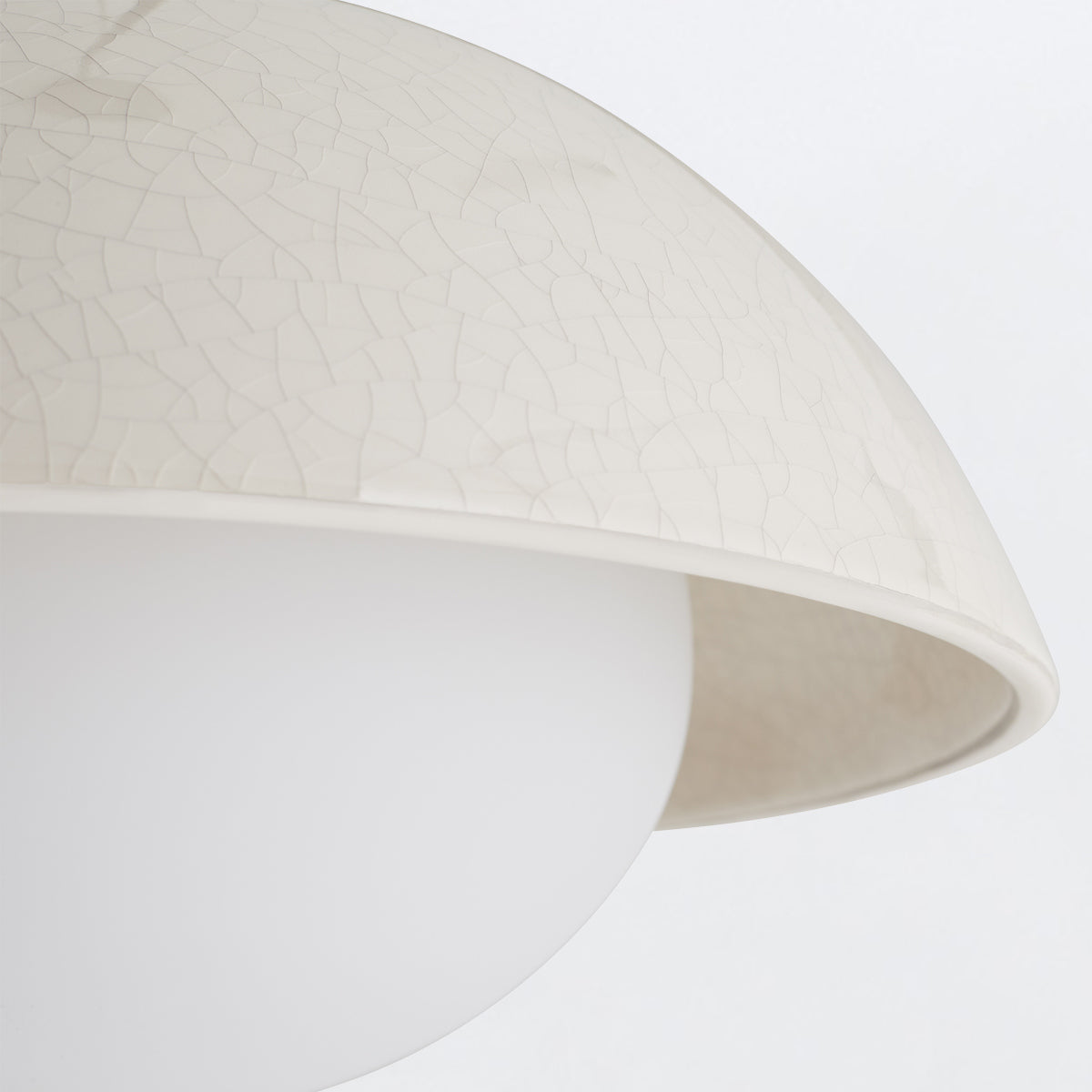 Glaze – lampa wisząca ceramiczna, kość słoniowa (pojedyncza)