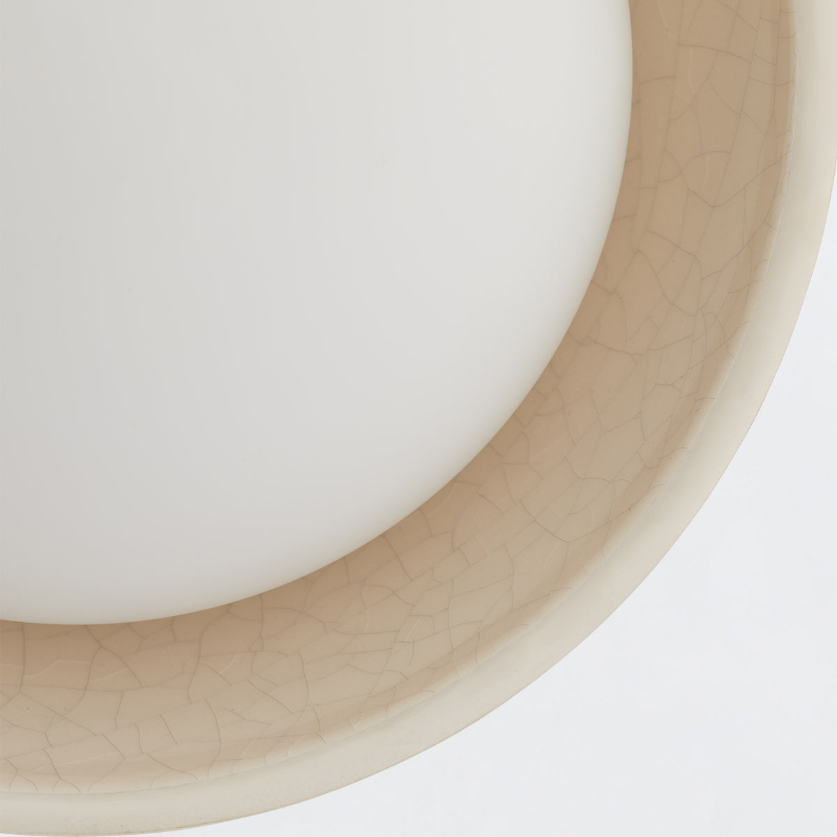 Glaze – kinkiet ceramiczny okrągły, efekt crackle